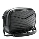 Grain De Poudre Matelasse Monochrome Monogram Mini Lou Camera Bag Black