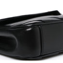 Lambskin Chevron Quilted Small Loulou Black