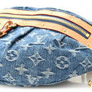 Monogram Denim High Rise Bumbag Blue