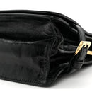 Soft Lux Calfskin Triangle Mini Shoulder Bag Black