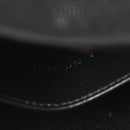 Grain De Poudre Matelasse Chevron Monogram Envelope Chain Wallet Black
