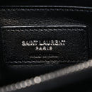 Calfskin Y Quilted Monogram Small Loulou Chain Satchel Black