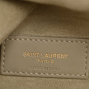 Shearling Calfskin Medium Reversible Monogram Kate Satchel Grey