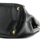 Saffiano Medium Galleria Double Zip Tote Black