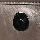 Crinkled Calfskin Matelasse Monogram Medium Niki Chain Satchel Greyish Brown