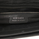 Calfskin Embossed Medusa Messenger Bag Black