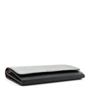 Saffiano Bi-Color Wallet On Chain Black Fuoco