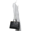 Saffiano Lux Extra Large Galleria Double Zip Tote Black