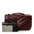 Lambskin Chevron Quilted Small LouLou Rouge Cabernet