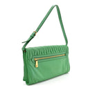 Nappa Matelasse Clutch Menta