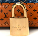 Denim Calfskin Reverse Monogram Malletage Alma BB Blue
