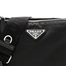 Re-Nylon Saffiano Re-Edition 2000 Double Zip Crossbody Bag Black