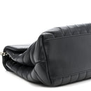 Calfskin Y Quilted Monogram Medium Loulou Chain Satchel Storm