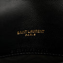 Grain De Poudre Matelasse Chevron Monogram Envelope Chain Wallet Black