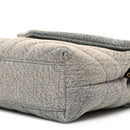 Denim Y Quilted Monogram Toy Loulou Crossbody Bag Grey