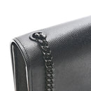 Grain De Poudre Medium Classic Monogram Monochrome Kate Satchel Black