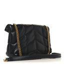Lambskin Quilted Toy Loulou Puffer Monogram Chain Satchel Black