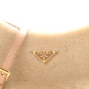 Shearling Arque Shoulder Bag Ecru Noisette