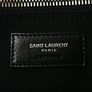 Linen Calfskin Rive Gauche North South Tote Black