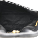 Lambskin Quilted Toy Loulou Puffer Monogram Chain Satchel Black