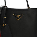 Saffiano Cuir Medium Panier Bucket Bag Black Fuoco