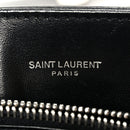 Calfskin Y Quilted Monogram Medium Loulou Chain Satchel Black