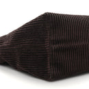 Corduroy Pouch Bag Ebony Baltic Blue
