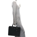 Saffiano Medusa Top Handle Briefcase Black