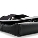 Re-Nylon Saffiano Triangle Shoulder Bag Black