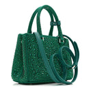 Satin Crystal Mini Galleria Double Zip Tote Mango