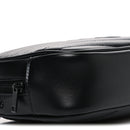 Calfskin Matelasse Monochrome Monogram Mini Lou Camera Bag Black