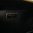Saffiano Lux Medium Galleria Double Zip Tote Black