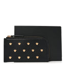 Nappa La Medusa Studded Zip Pouch Card Holder Black