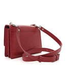 Grained Calfskin Medium Monogram Sunset Satchel Red