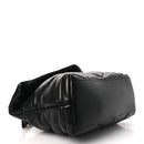 Lambskin Quilted Toy Loulou Puffer Monogram Monochrome Chain Satchel Black