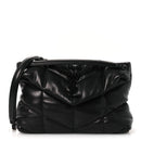 Lambskin Quilted Toy Loulou Puffer Monogram Monochrome Chain Satchel Black