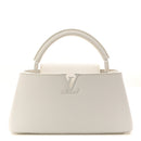Taurillon Capucines East West MM Optic White