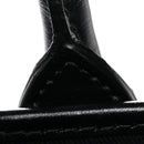 Coated Canvas Calfskin La Greca Signature Tote Bag Black Khaki