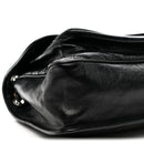 Crinkled Calfskin Matelasse Monogram Large Niki Chain Satchel Black