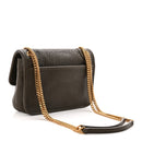 Grained Lambskin Monogram Mini Niki Chain Satchel Dark Cork