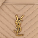 Calfskin Matelasse Monogram Lou Camera Bag Dark Beige