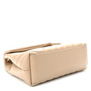 Calfskin Y Quilted Monogram Small Loulou Chain Satchel Dark Beige