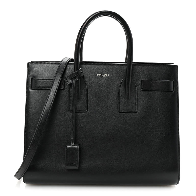 Calfskin Small Sac De Jour Black