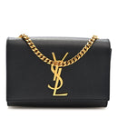 Grain De Poudre Small Monogram Kate Satchel Black