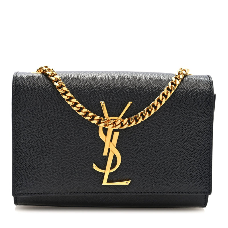 Grain De Poudre Small Monogram Kate Satchel Black