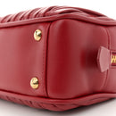 Nappa Matelasse Regular Arcadie Top Handle Bag Rosso