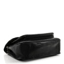 Grained Lambskin Monogram Large Niki Chain Satchel Black