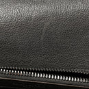 Sheepskin Matelasse Chevron Monogram Medium College Bag Asphalt