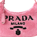 Terry Cloth Mini Re-Edition 2000 Bag Petalo Black