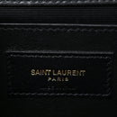 Calfskin Crystal Medium Monogram Kate Satchel Black